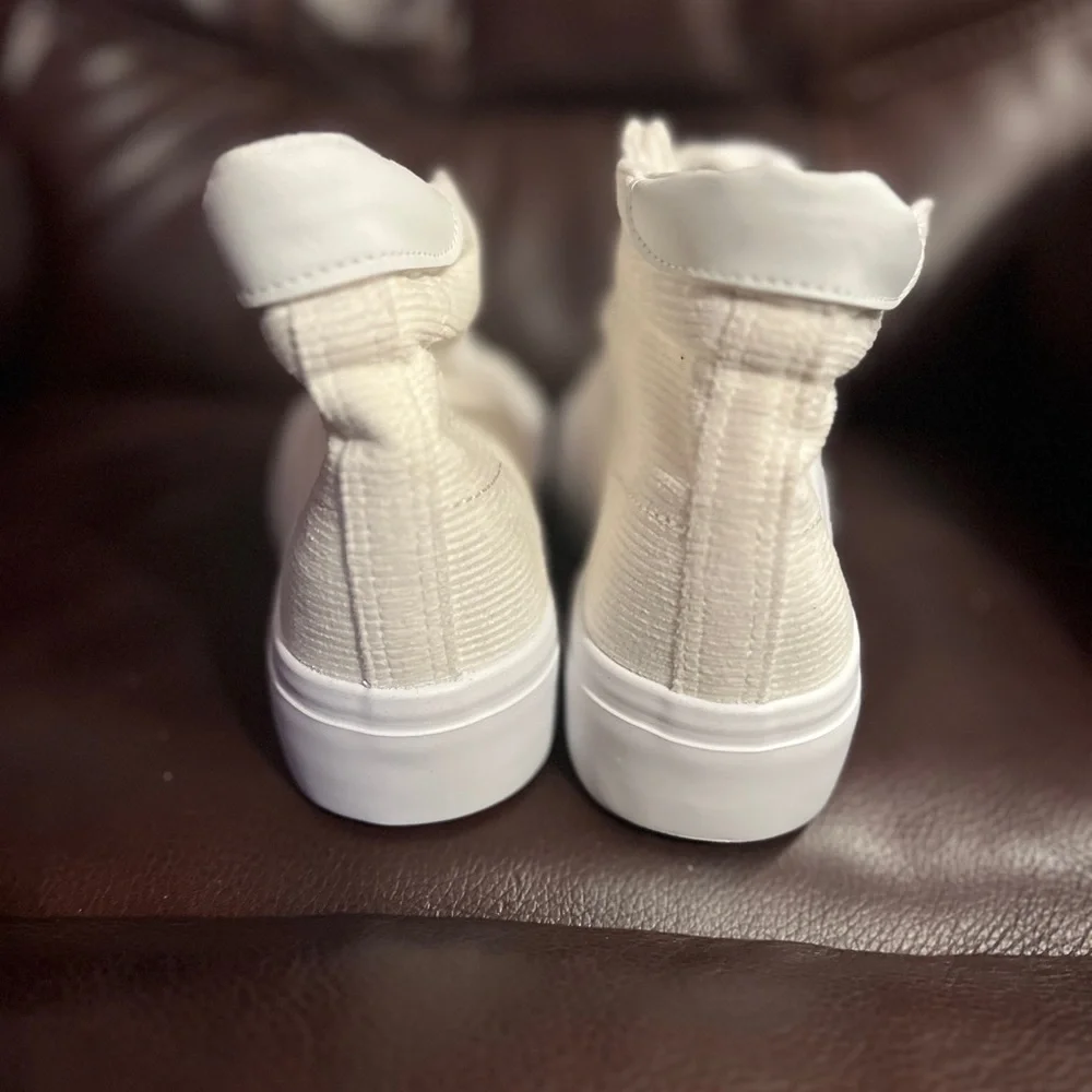 Unisex Corduroy High Top Sneakers,Lace up Platform Shoes, Size:‎ 11Women/9Men